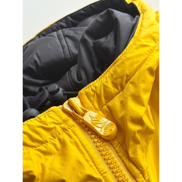 Vintage 00's NAUTICA Yellow Nylon Hooded Puffer Vest, Size M - Picture 8 of 14